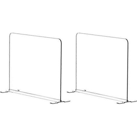 Lot de 2 séparateurs d'étagères en acrylique pour l'organisation de votre placard -- (1/5)