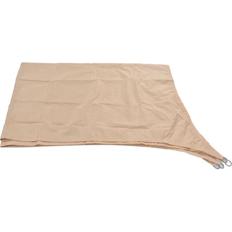 Voile d'ombrage carrée 2x3m beige, résistante à l'usure, en polyester durable et imperméable, portable et légère. (1/5)