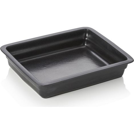 Bac gastronorme GN 1/2 induction H 6,5 cm noir porcelaine - Was Germany (1/2)