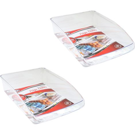 KIT SET 2 PZ MAURY'S VASCHETTA CONTENITORE PER FRIGORIFERO 32 X 23 X H8 CM (1/5)