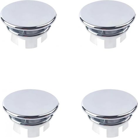 4 Couvercles Trop-Plein Lavabo Ronds pour Évier (1/5)