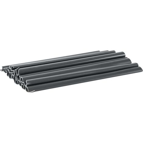 CLIPS DE FIXATION POUR BANDE DE CLÔTURE - CLIPS DE MONTAGE 19 CM - MONTAGE FACILE - GRAPHITE - 10 PIÈCES
