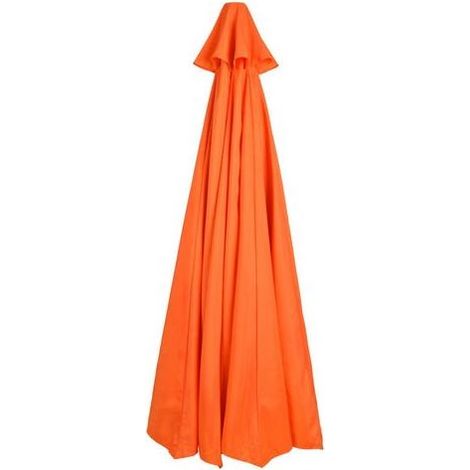 Parasol extérieur, imperméable et protégé contre les UV, toile de remplacement pour parasol de terrasse, sans armature, orange, pour parasol de style 3 m, 6 baleines Crezuo (1/4)
