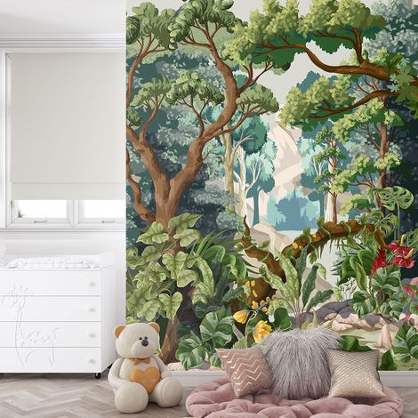 Papier peint panoramique Enfants - Forêt - 260 cm x 329 cm (1/4)