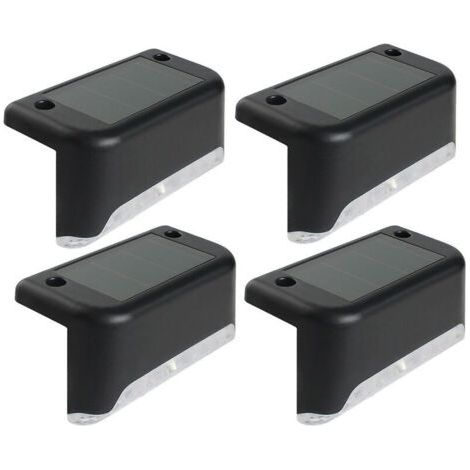 4PCS  LED chemin solaire escalier lumière extérieure jardin cour clôture mur paysage lampe (1/5)