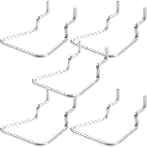 de 5 crochets porte outils en fer argenté INOOMP faciles à