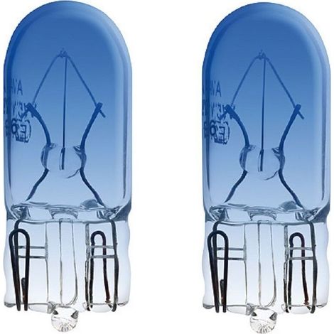2x ampoule 24V 5W T10 W2.1 x 9.5d bleu tracteur camion éclairage universel lumière