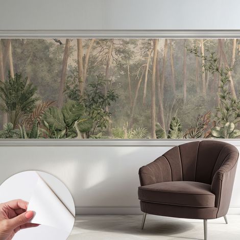 Fotomurale adesivo stickers - per camera da letto - per corridoio - decorazione casa moderna Armonia naturale 250x104 cm (1/5)