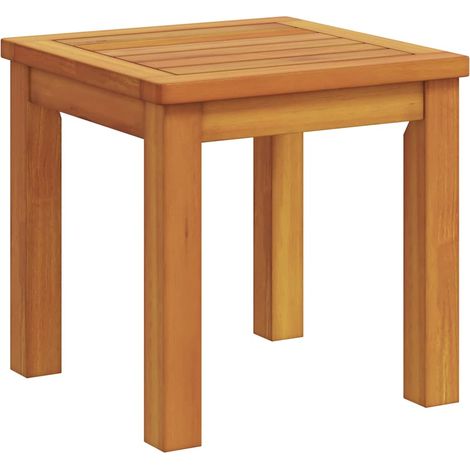 Side Table Oil Natural 35 x 35 x 34 cm Solid Acacia Wood vidaXL (1/5)