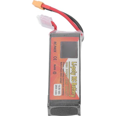 Batterie LiPo 14.8V 4S 2800mAh 60C Connecteur XT60 pour Voiture RC, Modélisme (1/5)