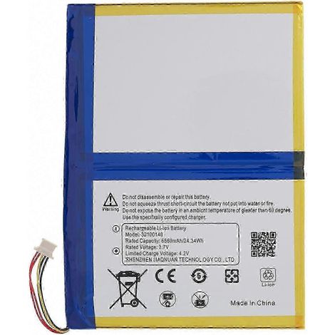 Blackview Tab 8 Akku 6580mAh 3,80V Lithium-Ionen Ersatzteil ohne Logo - Modell 32100140 (1/5)
