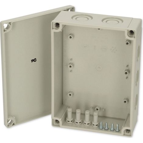 Fibox PCM 150/60 G 6016313 Universal-Gehäuse 180 x 130 x 60 Polycarbonat Lichtgrau (RAL 7035) 1 St (1/2)