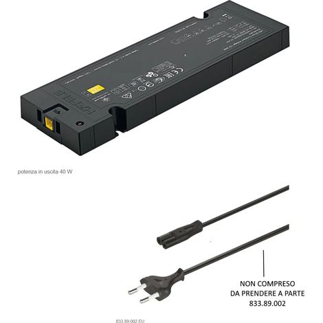 DRIVER PER LED 12Volt 40Watt HAFELE LOOX5 SENZA CAVO E SPINA EU 833.95.002 (1/2)