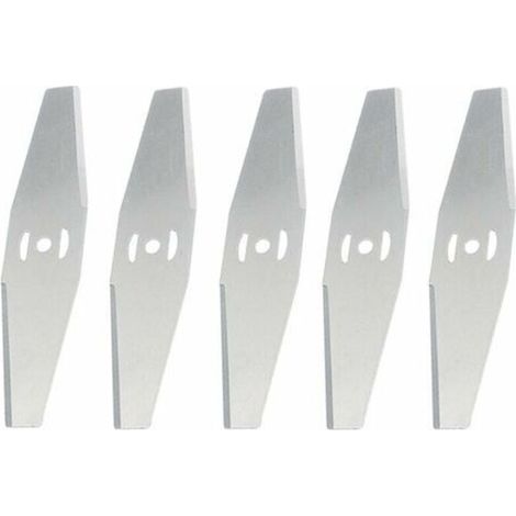 Lames de rechange en métal pour coupe-bordure sans fil – Lot de 5 pièces – Capacité de coupe élevée pour herbes épaisses (1/5)
