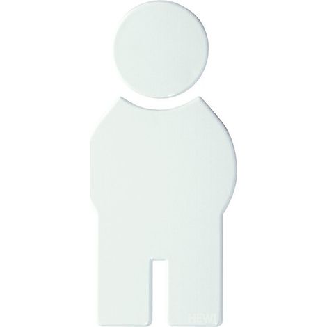 Symbol "Herren" selbsklebend felsgrau (1/5)