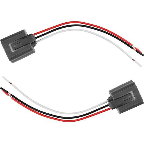 2 Stück H13 9008 Buchsen-Kabelbaumadapterstecker für hitzebeständige Keramik-LED-Stecker