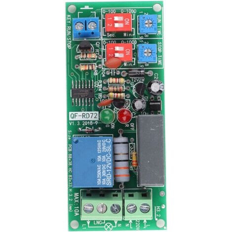 BUNTHAUS Module de minuterie, module de relais AC100V250V pour équipement de fonctionnement