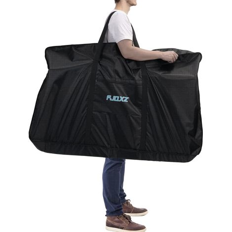 ZOLGINAH Bolsa portabicicletas de 26 pulgadas, bolsa protectora para rueda de bicicleta, impermeable, plegable, funda para bicicleta MTB para ciclismo, viajes (1/4)