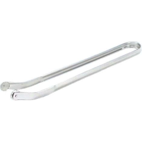 Pinze per salsicce da barbecue, Pinze per salsicce da barbecue, Pinze per salsicce da barbecue in acciaio inox, Pinze per barbecue con ruote, Pinze per salsicce da 39,5 cm (1 pz) - Crezuo