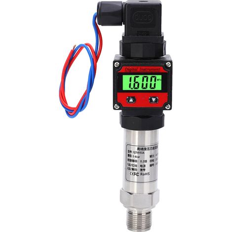 Capteur transmetteur de pression en silicium à diffusion, avec écran LCD numérique, haute précision 24V DC 4-20mA 0-800Kpa