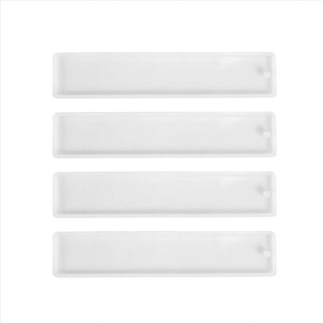 Set mit 4 Harzformen für DIY-Lesezeichen, transparente Form für Schmuckherstellung und andere Bastelarbeiten (1/5)