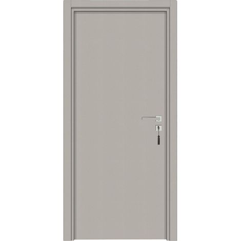 Bloc-porte pose fin de chantier collection PREMIUM Miro, H.204 x l.63 cm, aspect cuir argile, réversible  - Reivilo