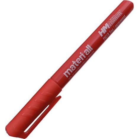 HM Müllner Permanentmarker materi all - PM1R - rot - wasserfest - Acrylfaser