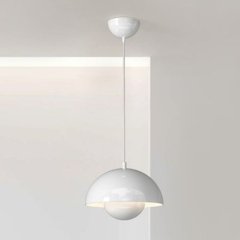 Modern Hängeleuchte Weiß Pendelleuchte Metall Deckenlampe Pendelleuchte Wohnzimmerleuchte (1/5)