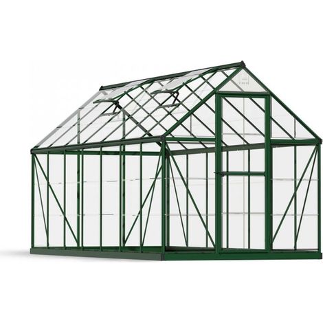 Greenhouse Harmony 6 x 14 - Polycarbonate - L426 x W185 x H208 cm - Green