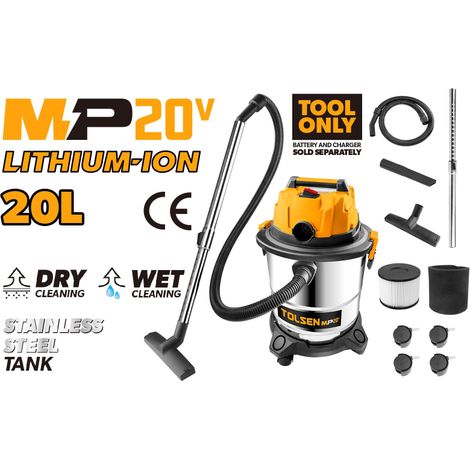ASPIRATEUR A BATTERIE ET LIQUIDES 20V SERIE MP20V 20LT TOLSEN (1/3)