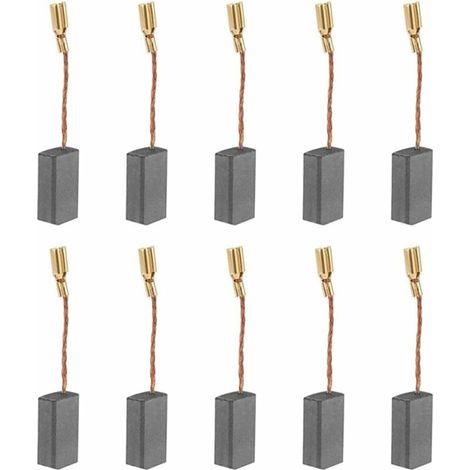 [JAMAIS UTILISÉ]10PCS Balais de Charbon Brosse à Charbon Moteur Outil électrique Universel Charbon pour Moteur électrique S1M-FF03-100A/6-100 A86C -16 8 5 46mm