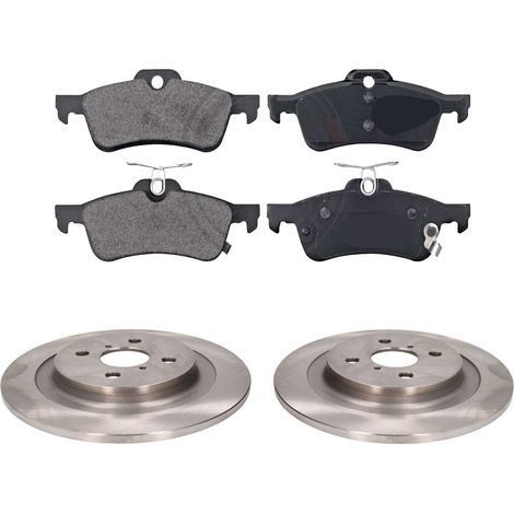 KIT FRENI POSTERIORI compatibile con DAIHATSU CHARADE - DISCHI + PASTIGLIE OEM: FDB4041 / 17827 /SOSTITUZIONE DIRETTA/BASSA POLVERE/SILENZIOSO
