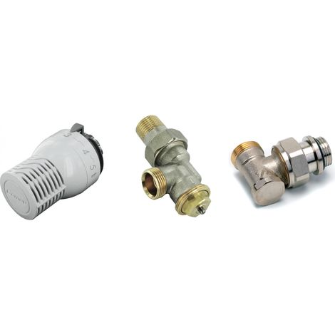 Comap – Kit thermostatique équerre inverse 1/2"JT M22 avec tête Sensity M30 – Corps thermostatique Kv réglable – RK8579241