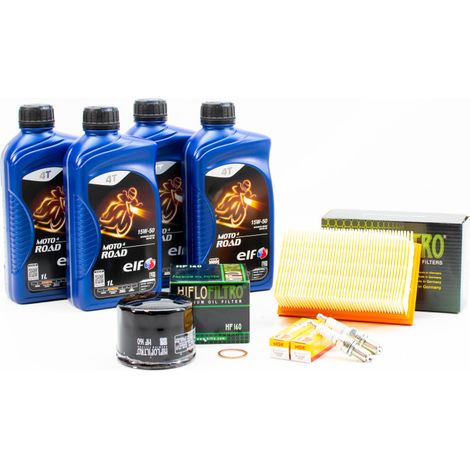 Kit Révision Filtres Bougies pour BMW F 650 GS de 2008 à 2012 - ELF MOTO 4 ROAD 15w50 4L