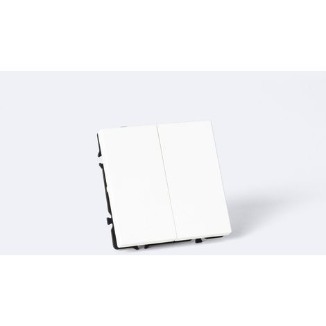 Interruptor Simple Luxe 990 Blanco 2 Teclas