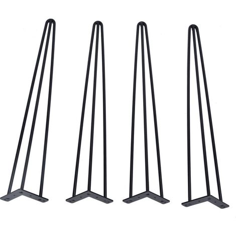 Ulisem4 pezzi/set 28 pollici/30 pollici gambe per mobili in metallo a forcina gambe per tavolo in ferro massiccio per computer portatile (30 pollici) (1/3)