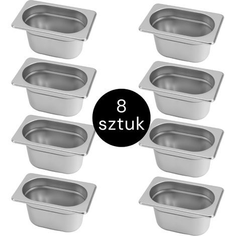 Contenedor GN Mega-M 1/9 176x108x150 (juego de 8) N (1/2)