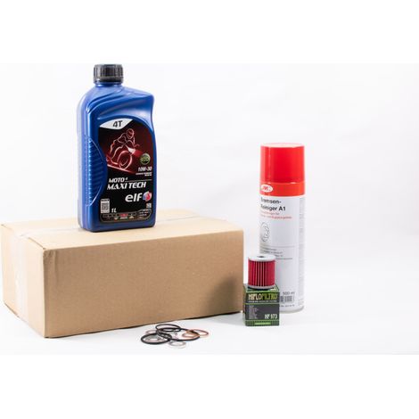Kit Entretien Vidange Standard pour SUZUKI UK 110 ADDRESS de 2015 à 2020 - ELF MOTO 4 MAXI TECH 10w30 1L