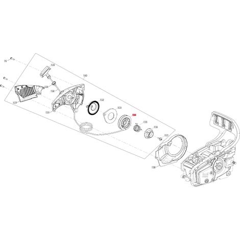 Puleggia avviamento ORIGINALE BLUEBIRD motosega CSP 280T - CSP 280TC CSP410-85