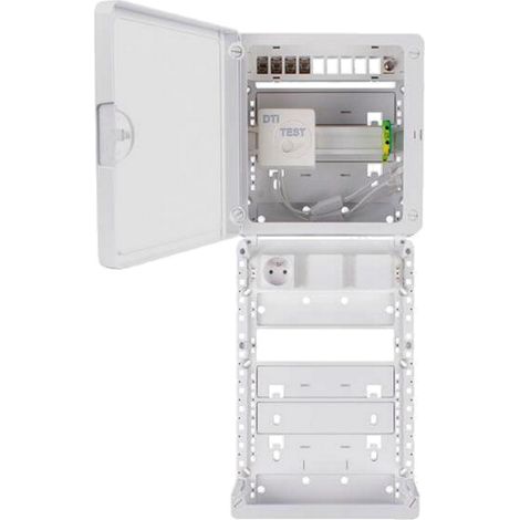 Bis-Electric – Coffret de communication 4 connecteurs RJ45 catégorie 6A – Montage sur GTL – Baie de brassage jusqu'à 10 connecteurs