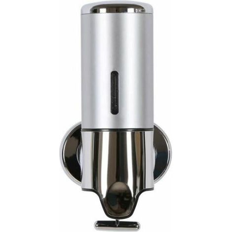 Distributeur savon liquide en plastique résistant à l'usure et aux chutes Bote de désinfectant murale pour toilettes 400ml (1/4)