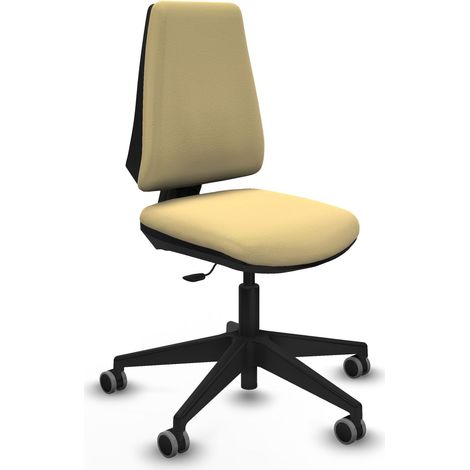 Elche CP similpiel crema base piramidal ruedas engomadas 65mm