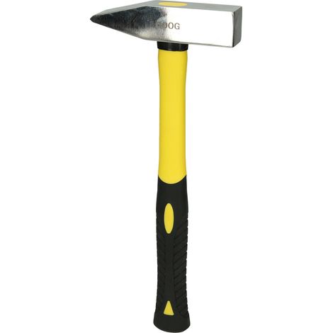 KS Tools EDELSTAHL Schlosserhammer mit Fiberglasstiel, 5000g