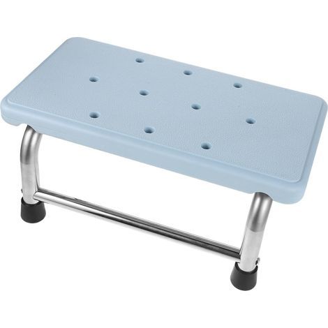 Slip Stainless Steel Bathroom Stool 18cm Folding Footrest (1/5)