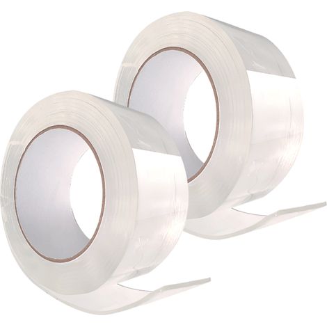 Venteo – Scotch double face extra fort transparent – Colle forte pour surfaces lisses – Fixation sans perçage – 25mm x 10m (1/5)