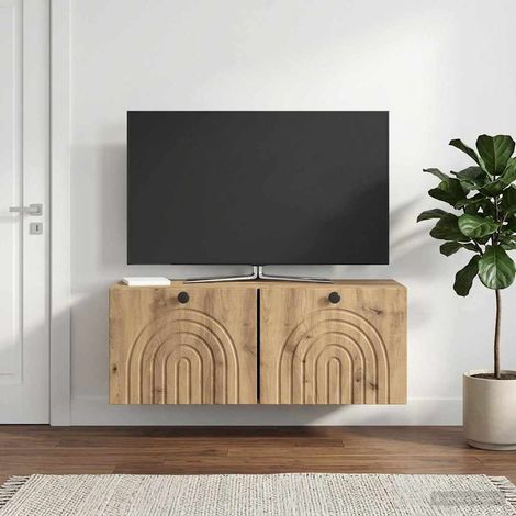 Wandmontierter TV-Schrank 78,5 x 31 x 30 cm Artisan-Eiche (1/5)