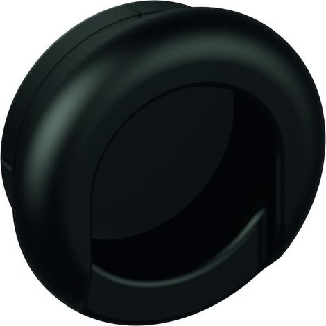Einlassmuschel 535MLB PA ma 90 tiefschwarz L.42mm B.42mm HEWI (1/3)