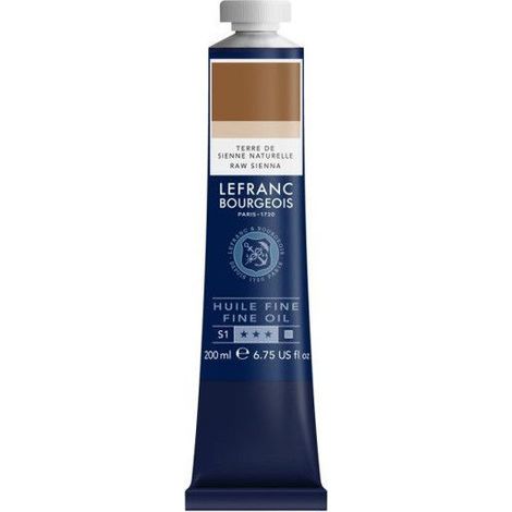 Peinture à l'huile - Fine - Terre de sienne naturelle - 482 - Lefranc Bourgeois - 200ml (1/2)