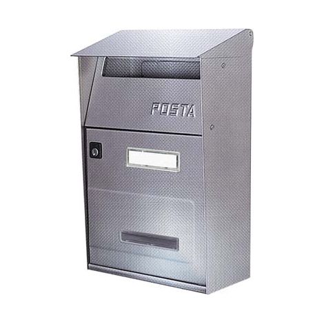 CASSETTA POSTA FT ALUBOX  INOX 18/10 TELA DI LINO MM 220X110 H.MM 320