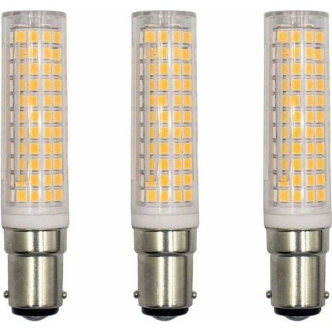 BA15D Ampoule LED, Energy Saver Culot 15W, Pour Réfrigérateur/Machine à Coudre/Lampe de Table CA230V, Lot de 3 (blanc chaud 3000K) (1/4)
